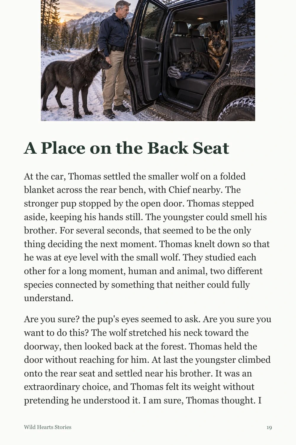 An actual page from the illustrated novella